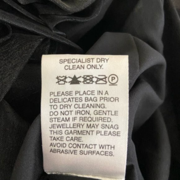 Karen Millen Strapless Black Rose Silk Cocktail Dress. Size 6 - Picture 5 of 11